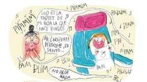 Viñeta de las páginas interiores de Imbécil, de Camille Vannier.