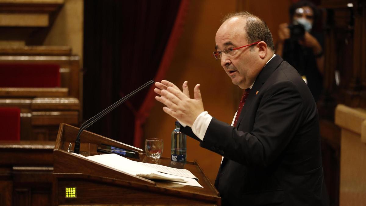 Miquel Iceta en una intervención en el Congreso