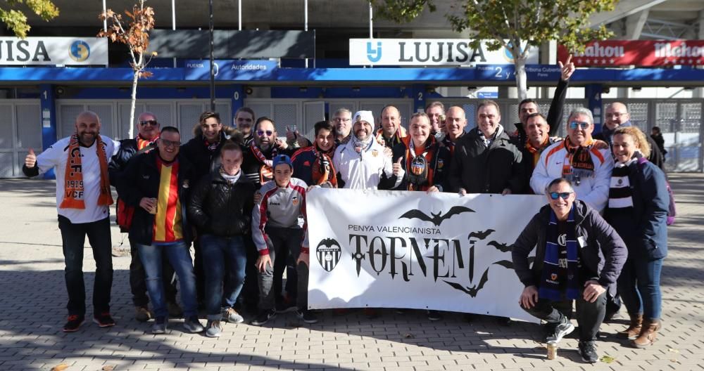 Aficionados del Valencia en Getafe