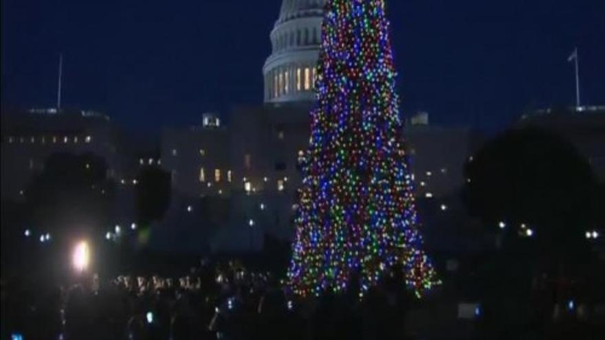 Encendido del árbol de Navidad del Capitolio