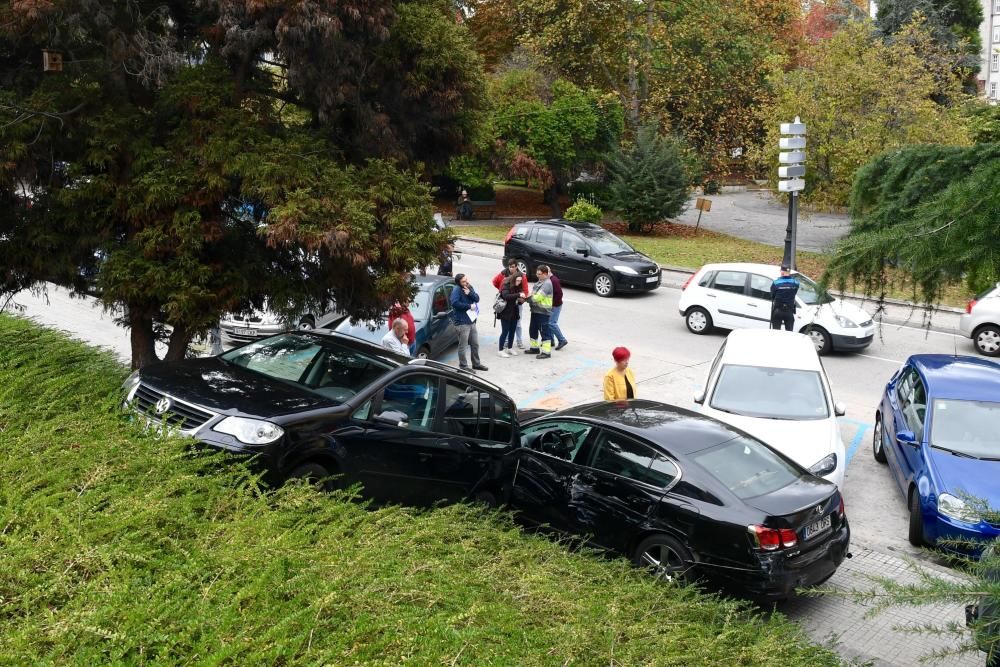 Accidente en Alexandre Bóveda, en Cuatro Caminos.