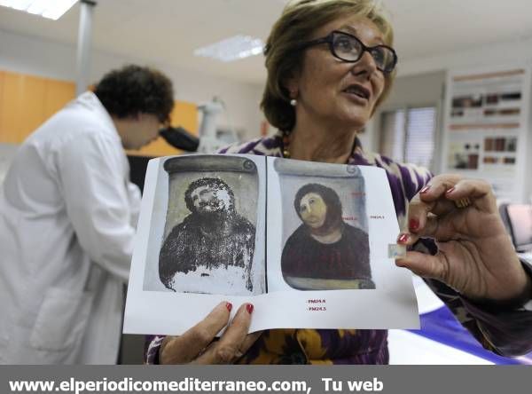 Rueda de prensa en el IVACOR sobre los análisis realizados para la futura restauración del Ecce Homo de Borja