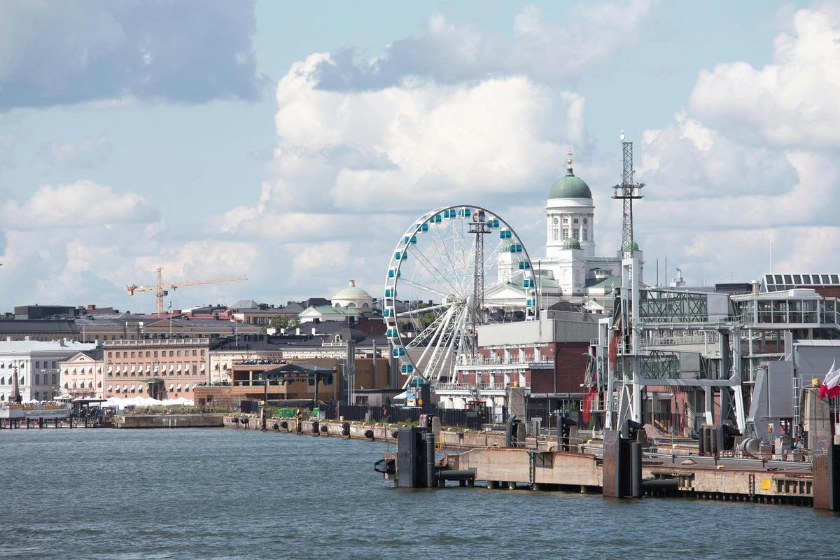 Vista panorámica de Helsinki.