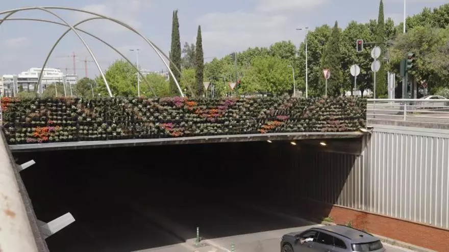 Infraestructuras instala un espectacular jardín vertical