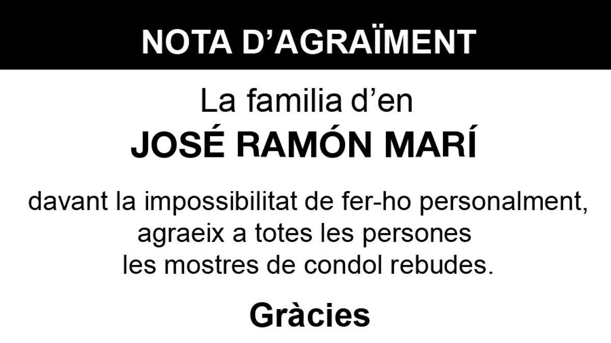Nota José Ramón Marí