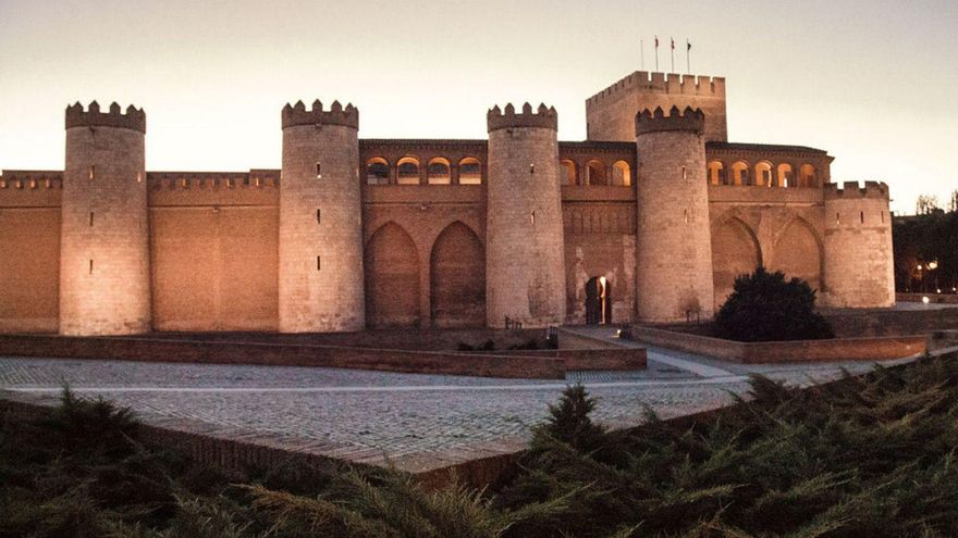 El palacio de La Aljafería de Zaragoza.