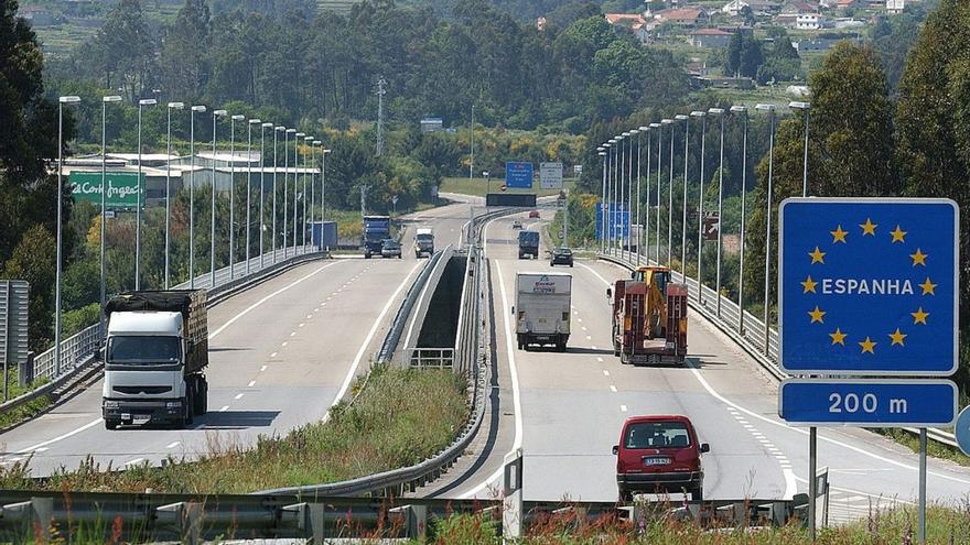 Frontera de España y Portugal. |