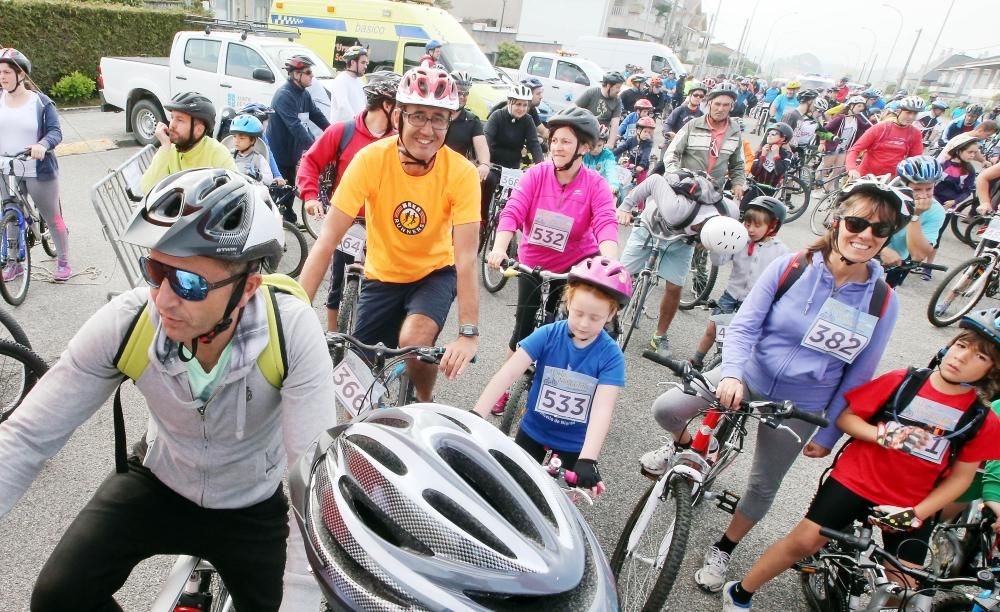 Más de 300 ciclistas ruedan por Nigrán