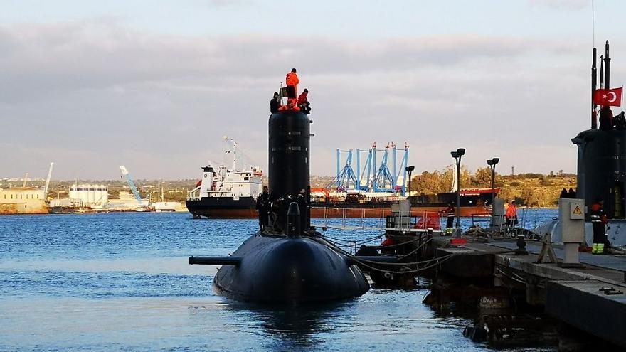 Un submarino en la costa de Tenerife