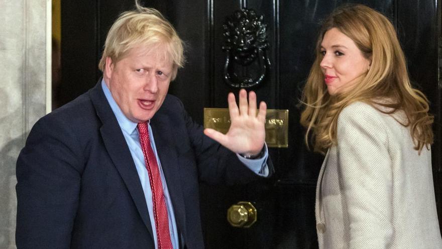 Boris Johnson y Carrie Symonds.