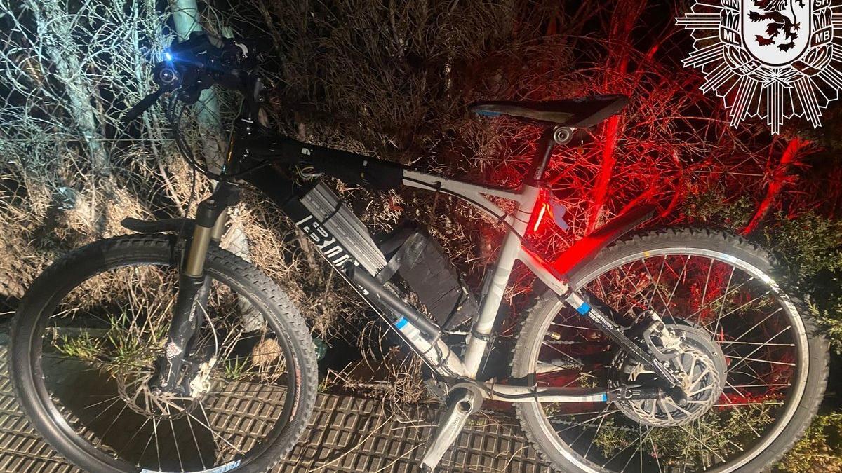 La bicicleta-ciclomotor interceptada por la Policía Local de Zaragoza.
