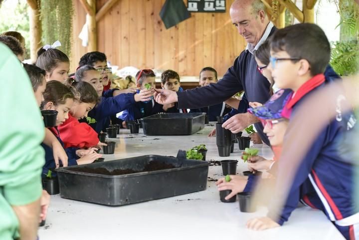 Visita escolar a la Granja Agricola del Cabildo