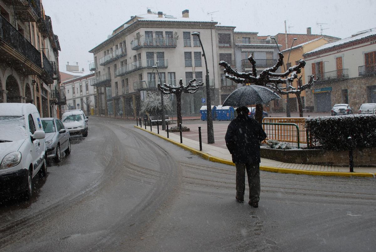 Neu a Prats de Lluçanès en una imatge d'arxiu. Per fets així, calen els plans d'emergència