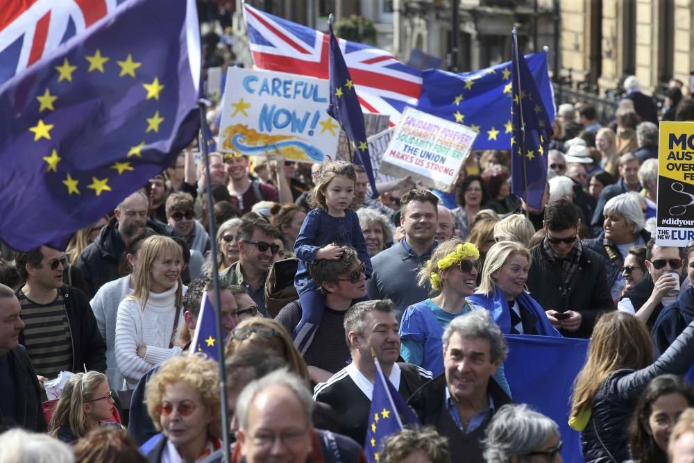 Manifestación en Londres contra el ''Brexit''