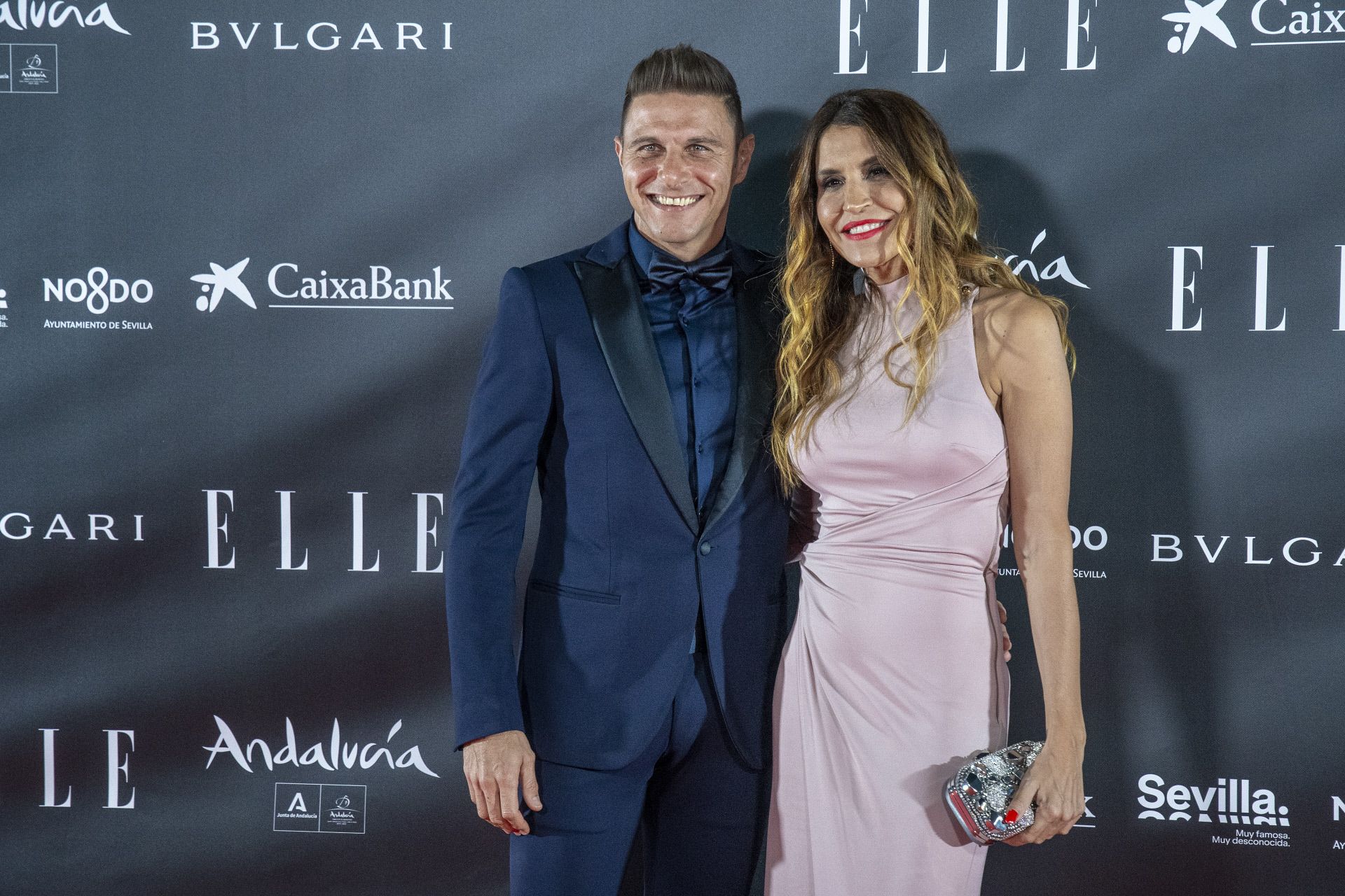 El futbolista Joaquín Sánchez junto a su mujer, Susana Saborido