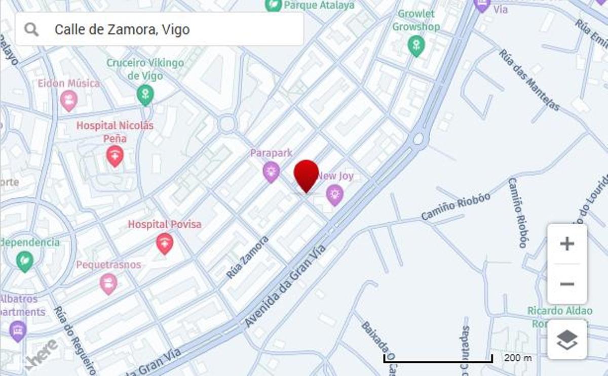 Calle Zamora en Vigo (Galicia)