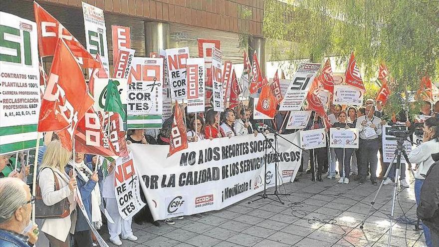 Protesta sindical contra los recortes en la sanidad