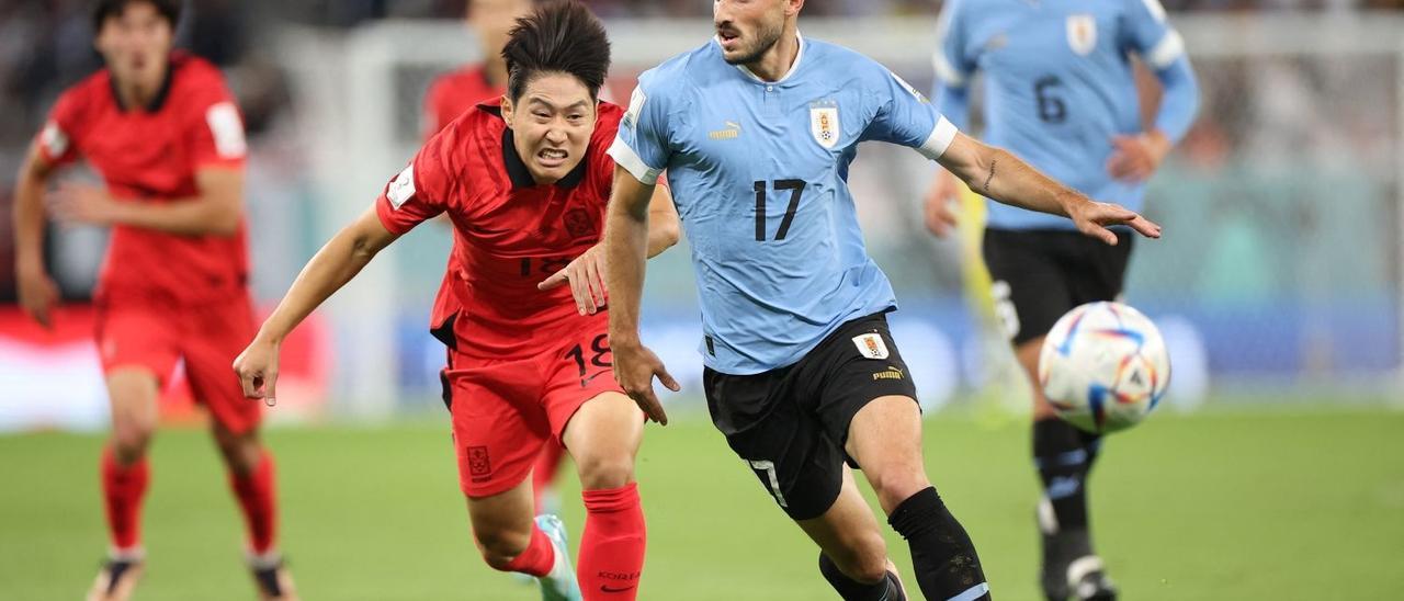 Kang In Lee durante su participación en el Mundial de Qatar.