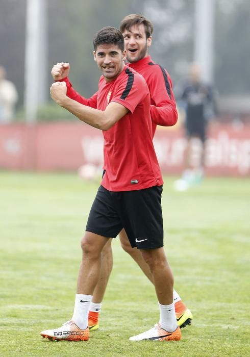 Entrenamiento del Sporting de Gijón