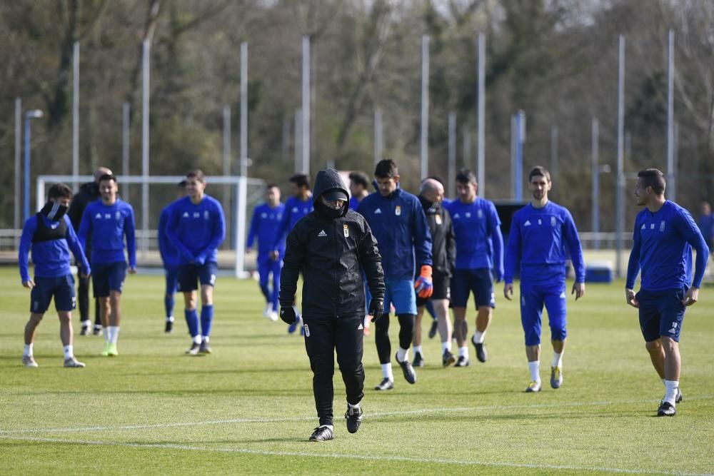 Entrenamiento del Oviedo en El Requexón