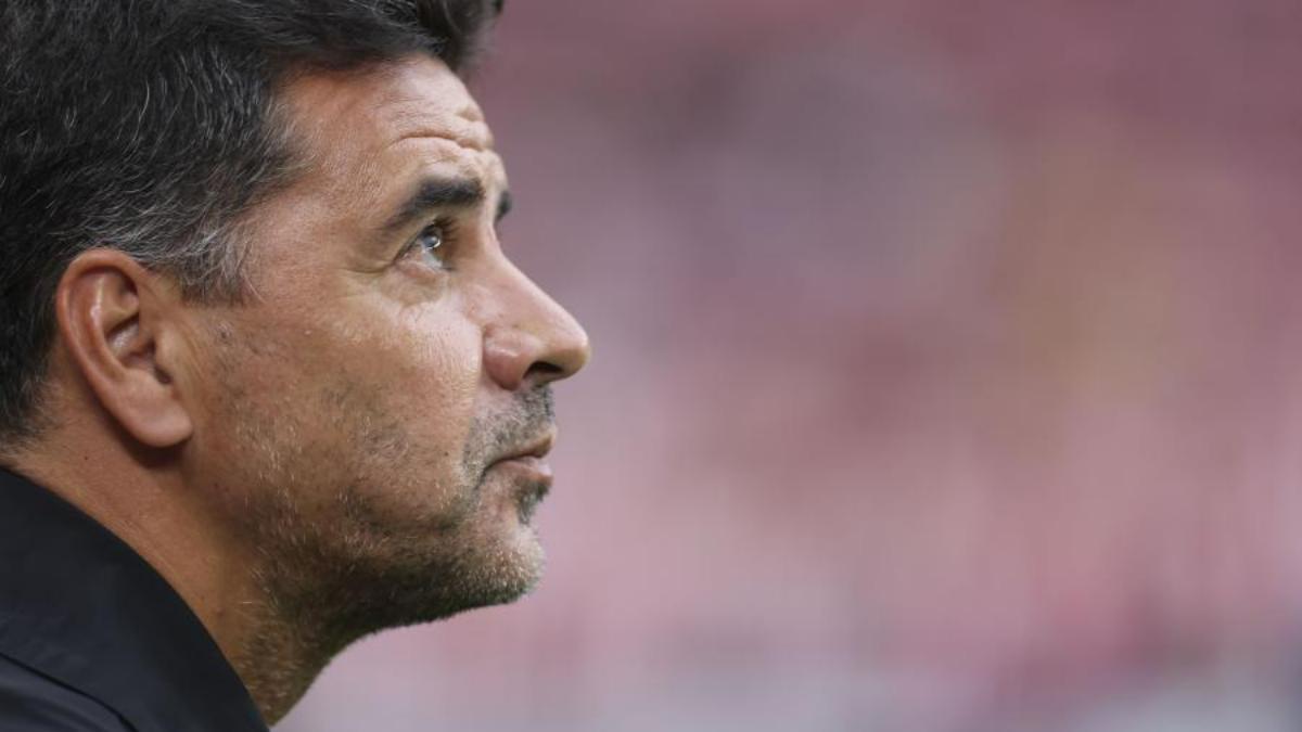 Míchel, en San Mamés