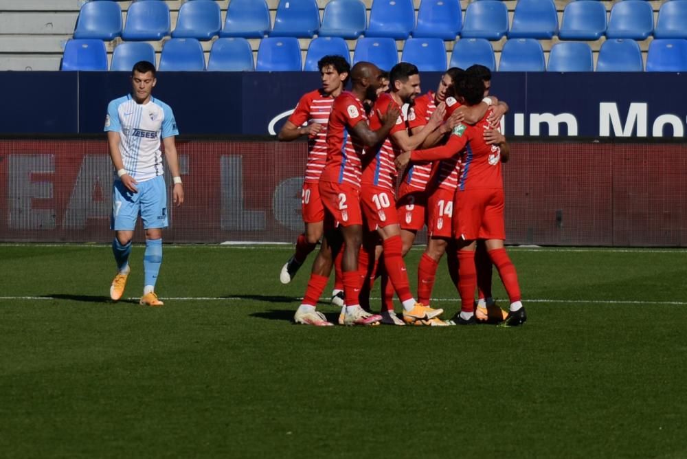 Partido de la Copa del Rey entre el Málaga CF y el Granada.