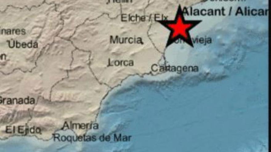 Santa Pola registra dos terremotos de hasta 2,1 grados