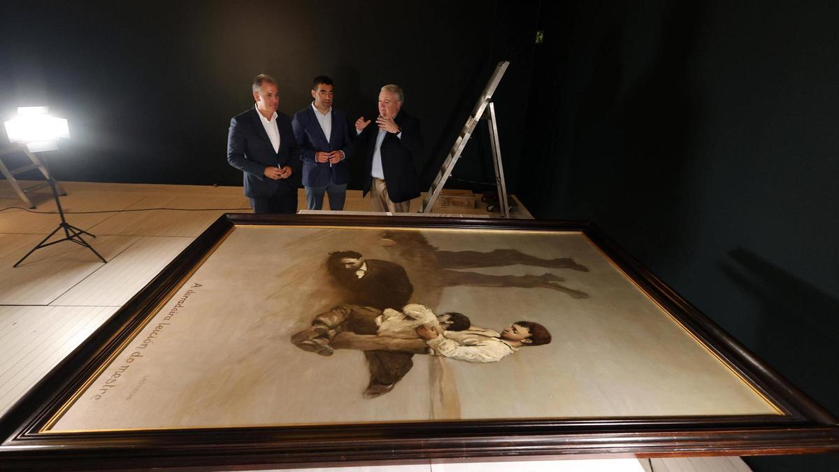 El cuadro de Castelao "A derradeira leición do mestre" se expondrá en el Museo a partir del jueves, 25 de junio.