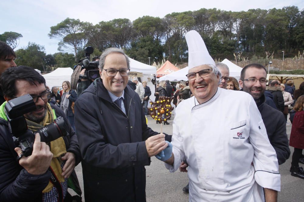 El president de la Generalitat, Quim Torra visita la Fira del Pa i la Xocolata