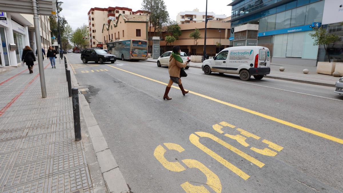 Avenida de Ignasi Wallis a la altura del cruce con Isidor Macabich