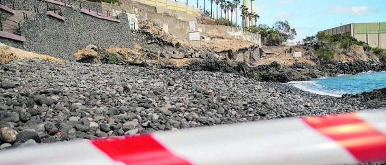 Panorámica de la zona del litoral tinerfeño que ocupaba el demolido poblado marinero de Cho Vito.