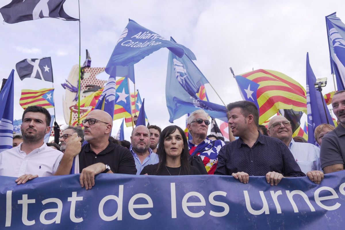 Manifestación de la ANC en la Diada