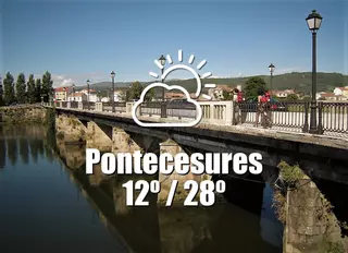 El tiempo en Pontecesures: previsión meteorológica para hoy, lunes 14 de julio
