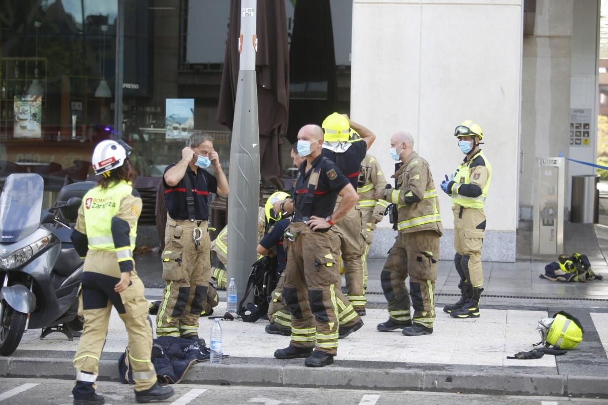 Incendio en el WTC de Zaragoza