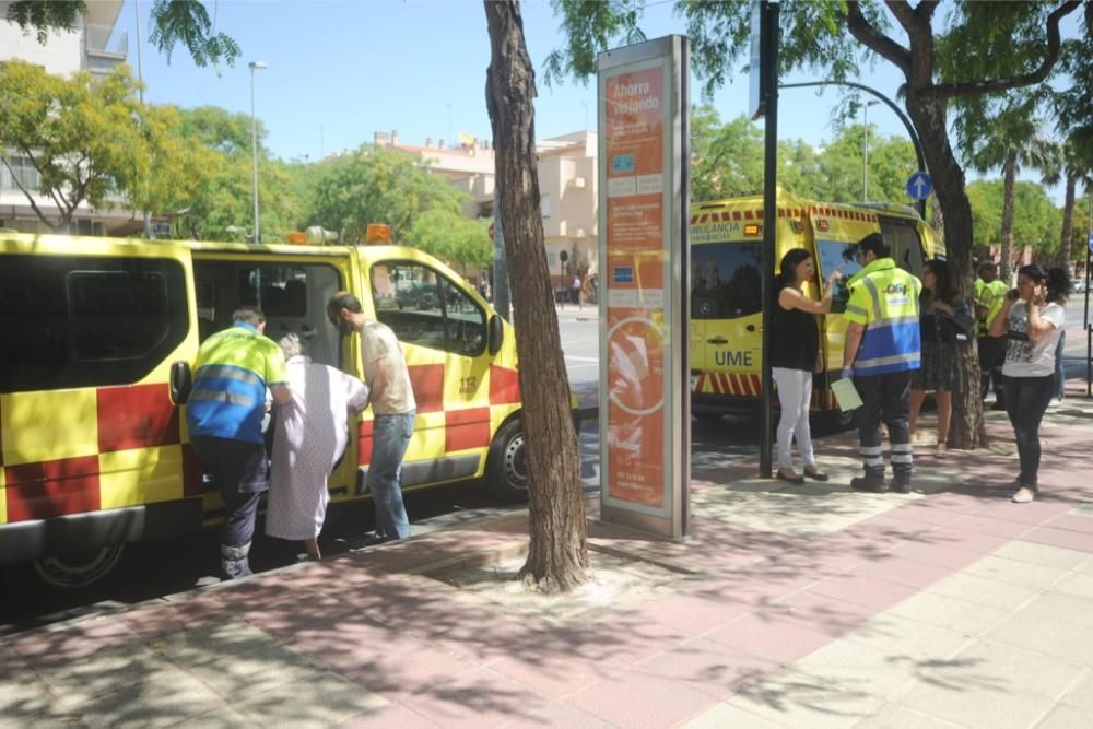 Alarma por un incendio en el barrio de La Flota