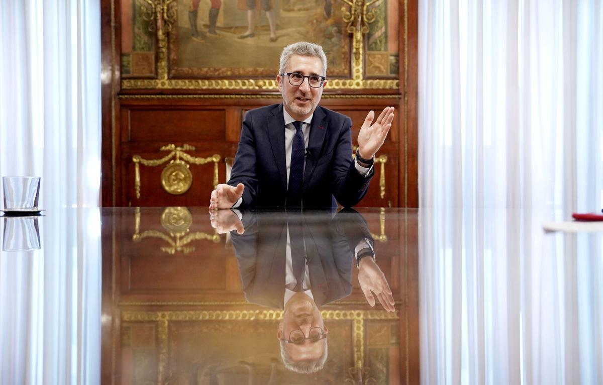 Madrid. 21.05.2026. Arcadi España, ministro de Hacienda, en entrevista con Prensa Ibérica