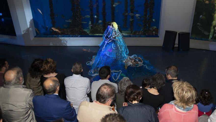 Actividad de &#039;En clave de mar&#039;, en el Aquarium.