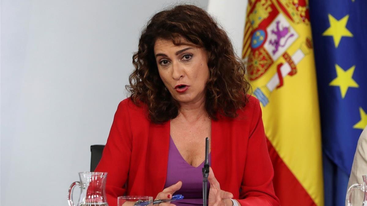 La ministra de Hacienda, María Jesús Montero, el 13 de julio del 2018.