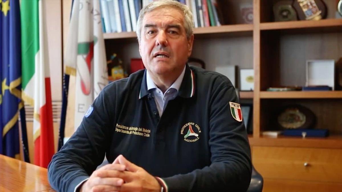 Angelo Borrelli, jefe de Protección Civil y primer portavoz de la pandemia en Italia.