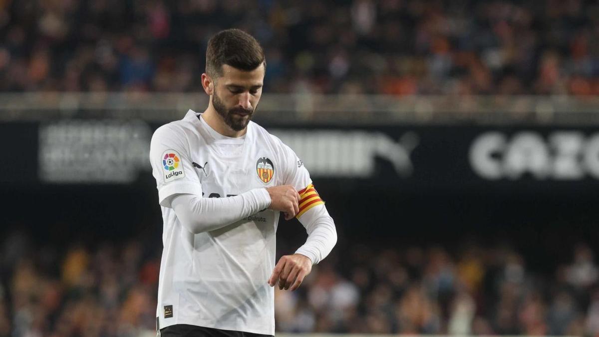 José Luis Gayà, en una imagen reciente con el Valencia en Mestalla.