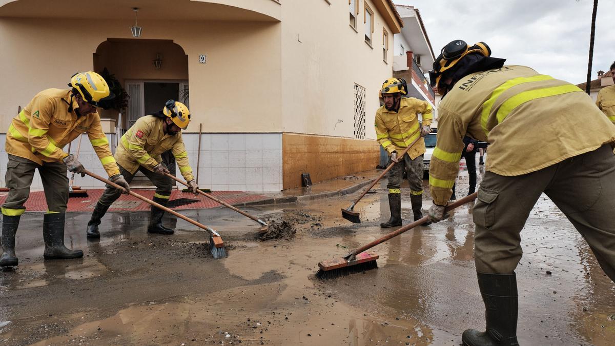 Cártama se recupera de las inundaciones