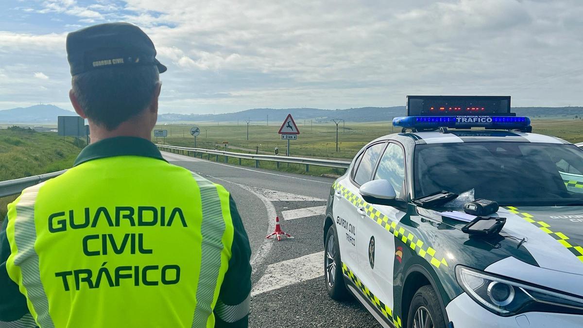 Agente de la Guardia Civil en un control de tráfico