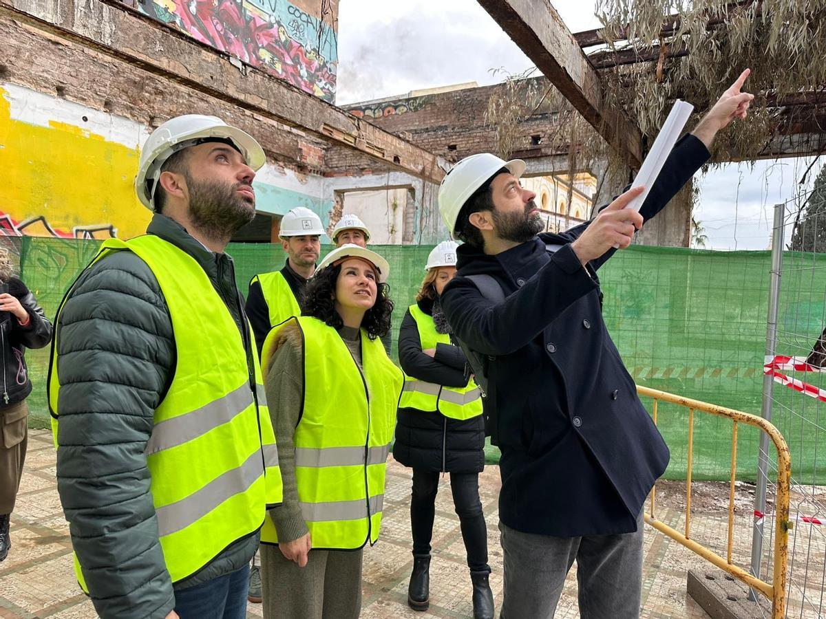 Así van las obras del antiguo Economato de AHM en Sagunt