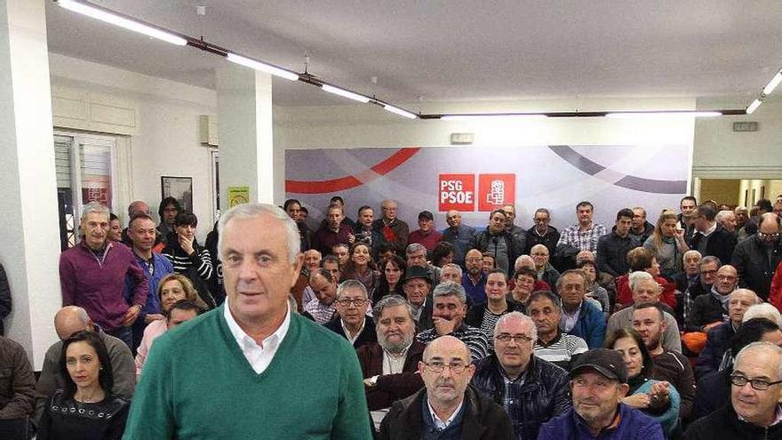 &quot;Pachi Vázquez&quot;, en 2017, en la precandidatura a primarias por la secretaría provincial del PSOE. // FdV