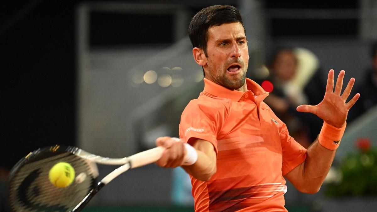 Djokovic, en su partido frente a Monfils