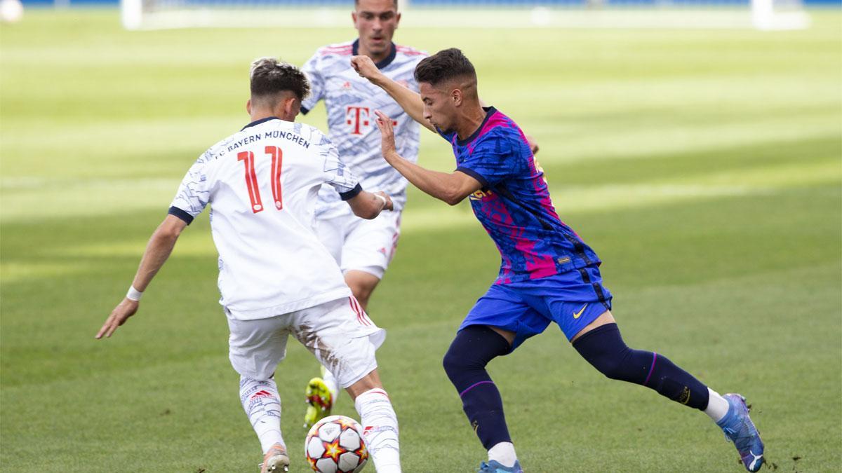 Zaca Ghailán, la campaña pasada contra el Bayern de Munich en la UEFA Youth League