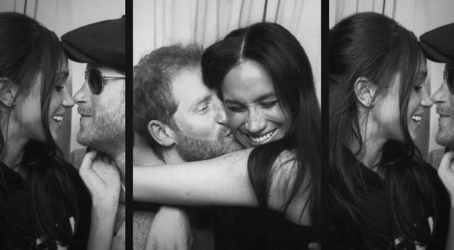 Los besos de Meghan y Harry