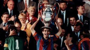 Guardiola, después de ganar la primera Champions de la historia del Barça