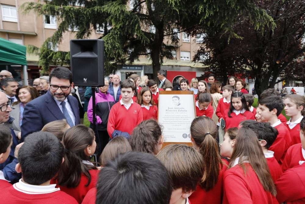 Inauguración del parque José Antonio Roncero en Gijón