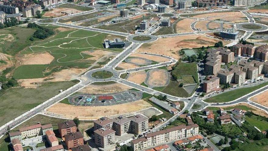 Urbanización de Prado de la Vega, en Oviedo.